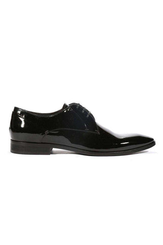Corvari Designer Vernice Black Patent Oxfords (COR1003)-AmbrogioShoes