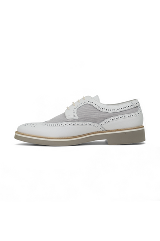 Dino Bigioni Alce Dollaro Bianco White Oxfords (DB1004)