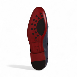 Dino Bigioni Designer Shoes Men's Italian Mustang Asport Indigo Loafers (DB1001)-AmbrogioShoes