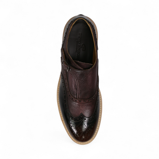 Dino Bigioni Designer Shoes Men's Italian Shade Fume Brown Loafers (DB1006)-AmbrogioShoes