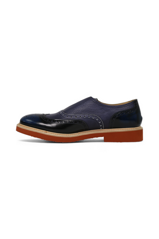 Dino Bigioni Shade Fume Indigo Loafers (DB1007)-AmbrogioShoes