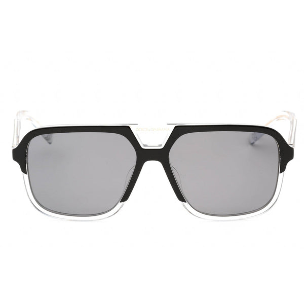 Dolce & Gabbana 0DG4354F Sunglasses Top Black on Crystal / Polar Grey-AmbrogioShoes