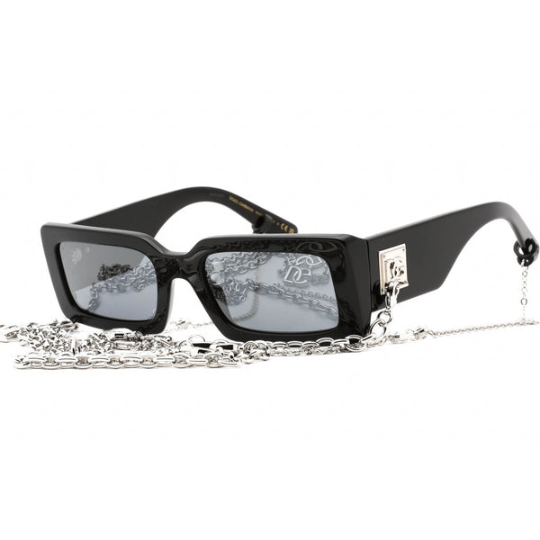 Dolce & Gabbana 0DG4416 Sunglasses Black / Dark Grey Mirror-AmbrogioShoes