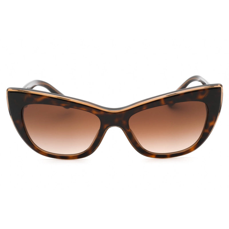 Dolce & Gabbana 0DG4417 Sunglasses Dark Tortoise / Gradient Brown Women's-AmbrogioShoes