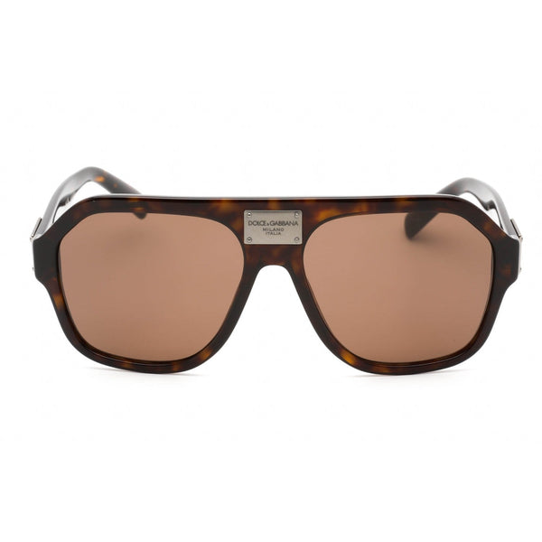Dolce & Gabbana 0DG4433 Sunglasses Havana / Dark Brown-AmbrogioShoes
