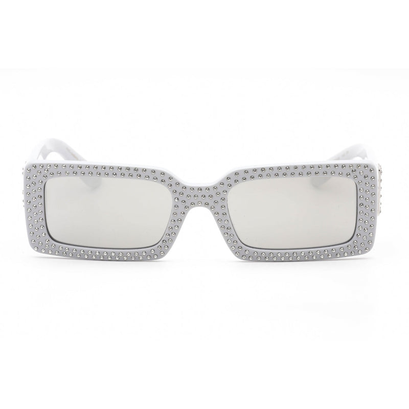 Dolce & Gabbana 0DG4447B Sunglasses Light Grey / Light Grey Mirror Silver-AmbrogioShoes