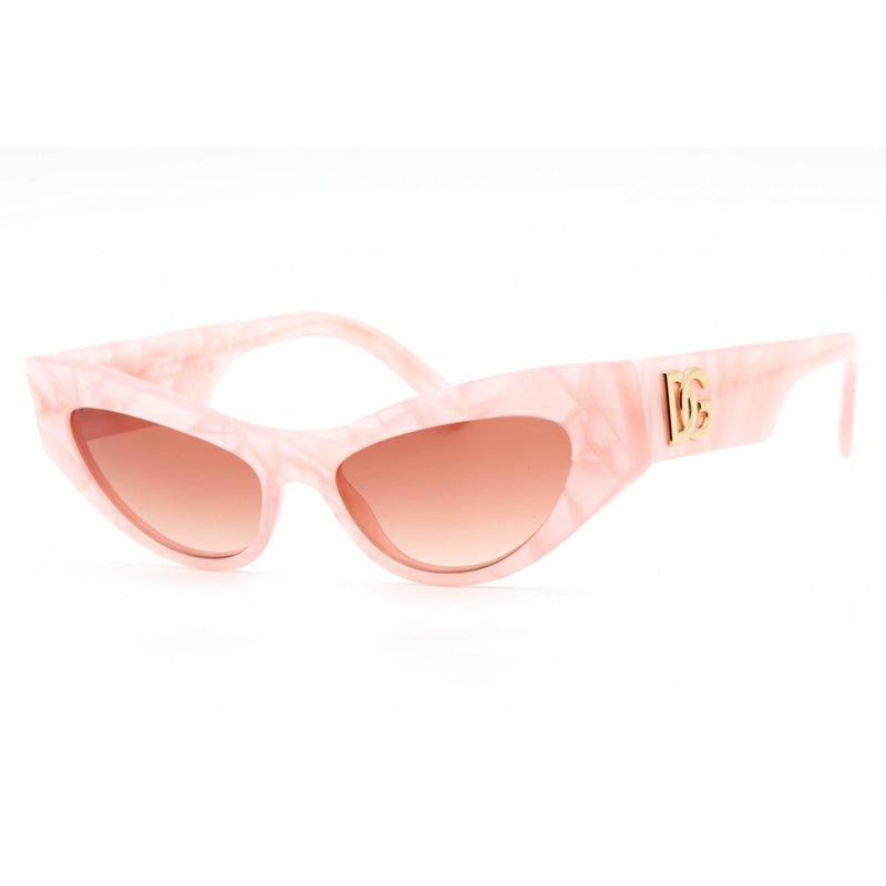 Dolce & Gabbana 0DG4450 Sunglasses Pink Marble / Gradient Rosewood Pink Women's-AmbrogioShoes