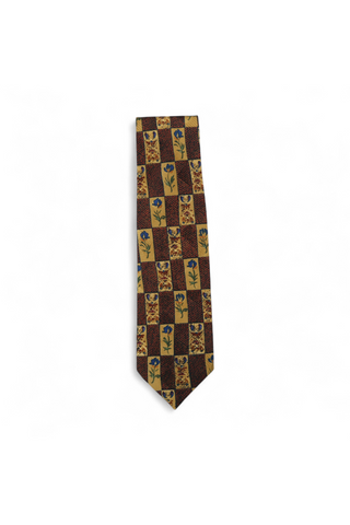 Dolce & Gabbana D&G Necktie Gold & Rust designer Tie SILK DGT30
