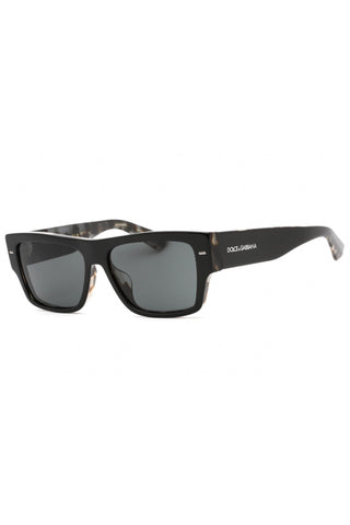 Dolce & Gabbana DG4451F Sunglasses Black On Grey Tortoise/Dark Grey-AmbrogioShoes