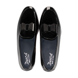 Duca Amalfi Men’s Shoes Velvet & Calf-Skin Leather Loafers (D1001)-AmbrogioShoes