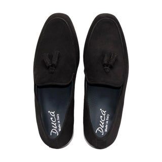 Duca Anzio Men's Shoes Suede Leather Tassel Loafer (D1179)-AmbrogioShoes