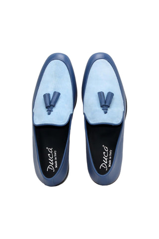 Duca Anzio Suede Tassel Loafer (D1179)-AmbrogioShoes