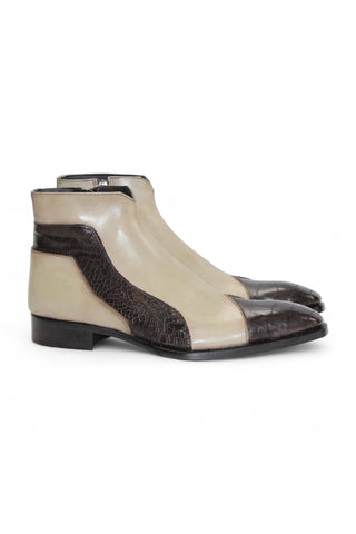 Duca Aprilia Men’s Shoes Alligator Print Calf-Skin Leather Boot (D1144)-AmbrogioShoes