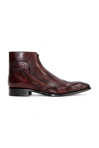 Duca Aprilia Men’s Shoes Alligator Print Calf-Skin Leather Boot (D1144)-AmbrogioShoes