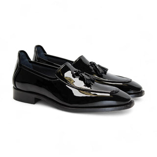 Duca Fano Men’s Shoes Patent Leather Tassel Loafer (D1138)-AmbrogioShoes
