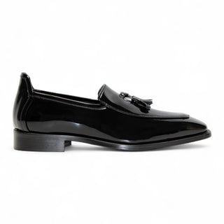 Duca Fano Men’s Shoes Patent Leather Tassel Loafer (D1138)-AmbrogioShoes