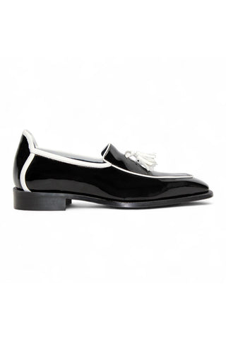 Duca Fano Men’s Shoes Patent Tassel Loafer (D1138)-AmbrogioShoes