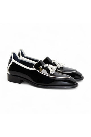 Duca Fano Men’s Shoes Patent Tassel Loafer (D1138)-AmbrogioShoes