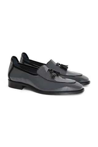 Duca Fano Men’s Shoes Patent Tassel Loafer (D1138)-AmbrogioShoes
