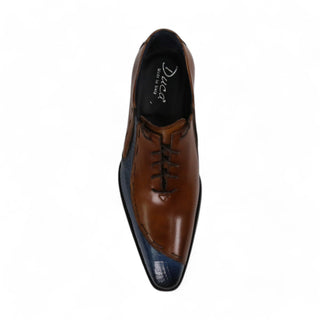 Duca Ferrara Men's Shoes Crocodile Print / Calf-Skin Leather Oxfords (D4750)-AmbrogioShoes