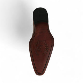 Duca Ferrara Men's Shoes Crocodile Print / Calf-Skin Leather Oxfords (D4750)-AmbrogioShoes