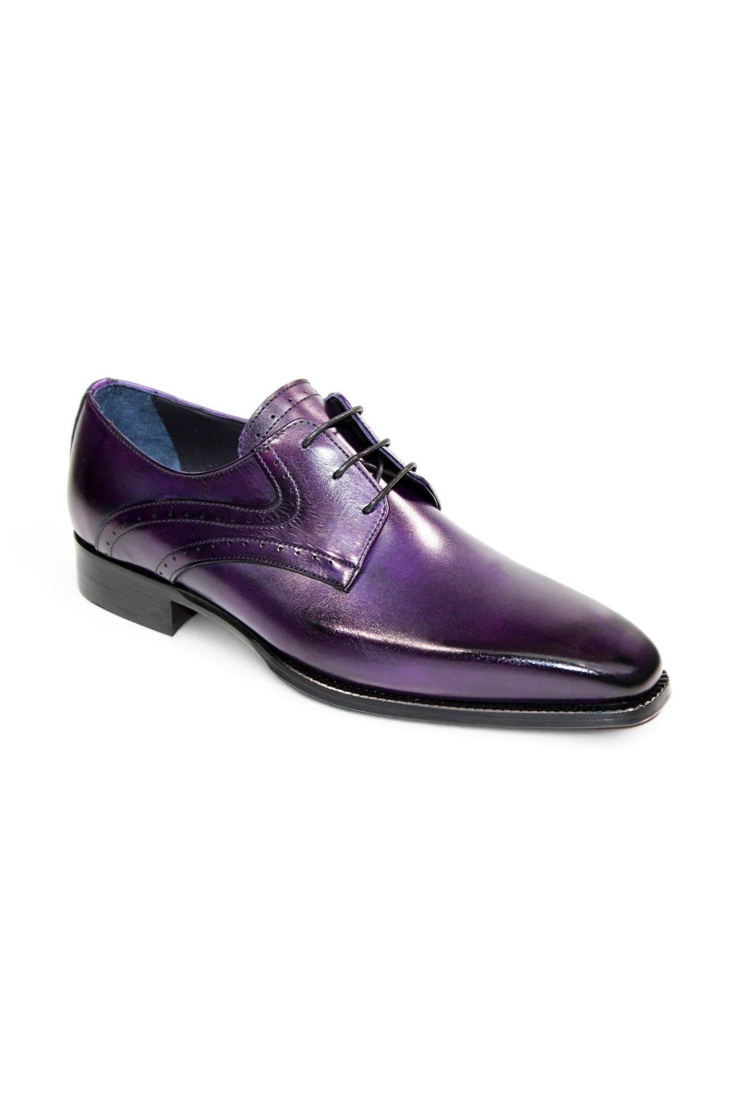 Duca Forano Men's Shoes Purple Calf-Skin Leather Oxford (D1153) – AmbrogioShoes Duca Forano Men's Shoes Purple Calf-Skin Leather Oxford (D1153) – AmbrogioShoes