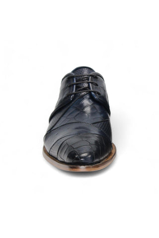 Duca Imperio Men’s Shoes Multi Embossed Calf-Skin Leather Cap-Toe Derby (D1156)-AmbrogioShoes
