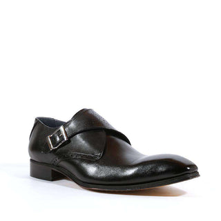 Duca Italian Men's Designer Shoes Nero Loafers (DS1005)-AmbrogioShoes
