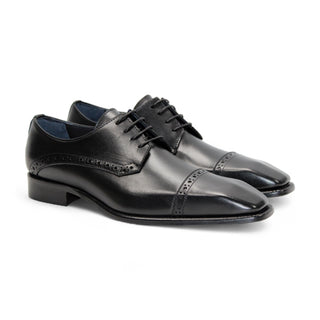 Duca Lombardi Men’s Shoes Calf-Skin Leather Cap-Toe Derby (D1157)-AmbrogioShoes
