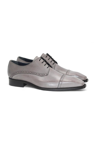Duca Lombardi Men’s Shoes Calf-Skin Leather Cap-Toe Derby (D1157)-AmbrogioShoes