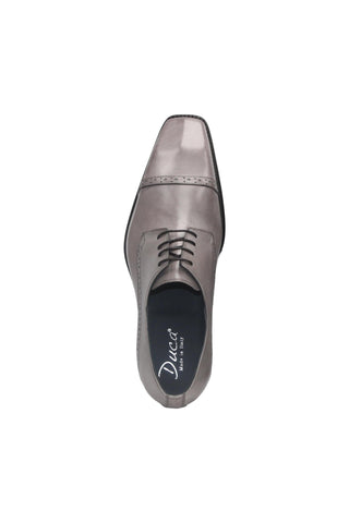 Duca Lombardi Men’s Shoes Calf-Skin Leather Cap-Toe Derby (D1157)-AmbrogioShoes