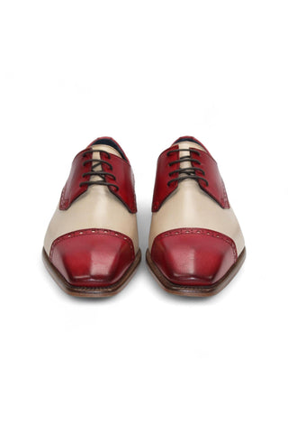 Duca Lombardi Men’s Shoes Calf-Skin Leather Cap-Toe Derby (D1157)-AmbrogioShoes