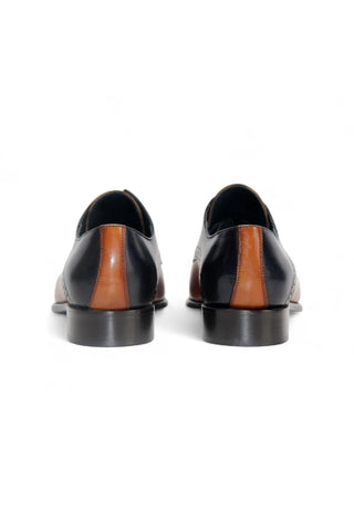 Duca Lombardi Men’s Shoes Leather Cap-Toe Derby (D1157)