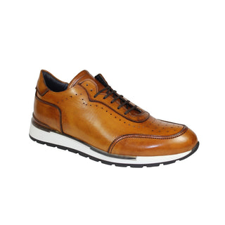 Duca Marini Cognac Calf-Skin Leather Sneakers (D1044)
