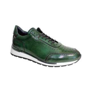 Duca Marini Green Calf-Skin Leather Sneakers (D1045)