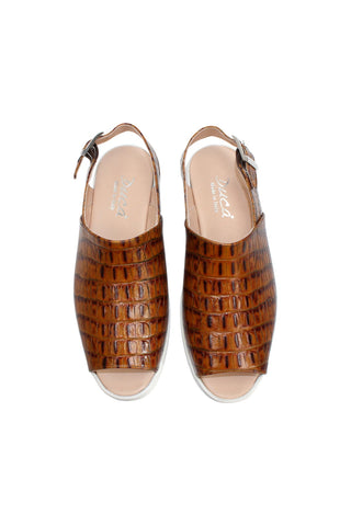 Duca SA136 Embossed Leather Sandal