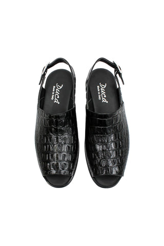 Duca SA136 Embossed Leather Sandal