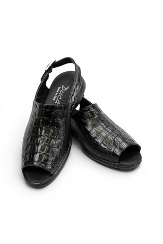 Duca SA136 Embossed Leather Sandal