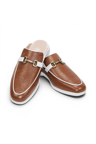 Duca SA493 Embossed & Grainy Leather Sandal