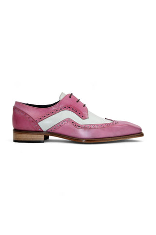 Duca Saranno Men's Italian Leather Derby Shoes