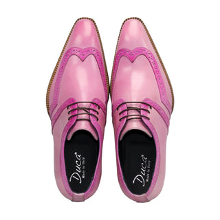 Duca Savona Men’s Shoes Calf-Skin Leather Wing-tip Derby (D1066)-AmbrogioShoes