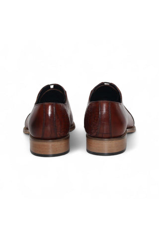 Duca Spoleto I Embossed Leather Oxford-AmbrogioShoes
