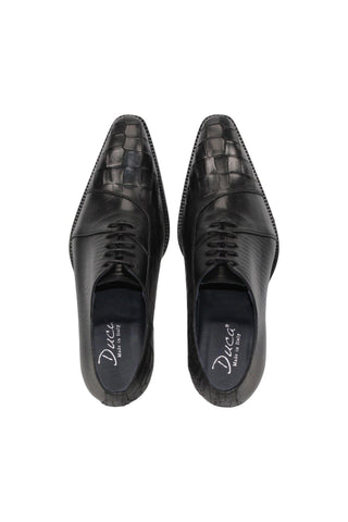Duca Spoleto I Embossed Leather Oxford-AmbrogioShoes