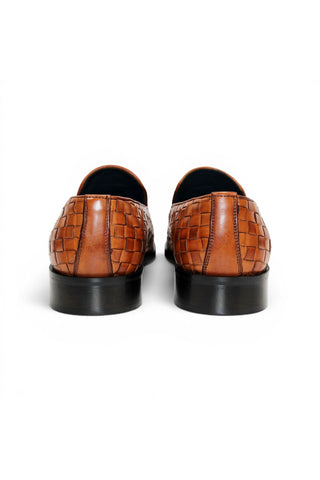 Duca Tirrenea Woven Leather Tassel Loafer