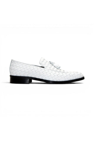 Duca Tirrenea Woven Leather Tassel Loafer