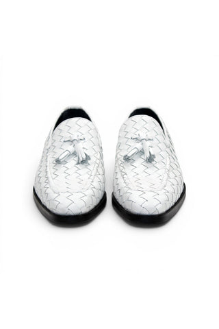 Duca Tirrenea Woven Leather Tassel Loafer