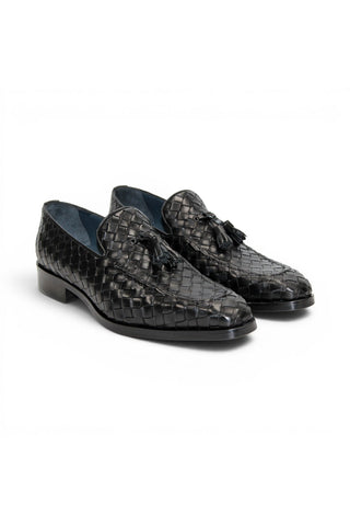 Duca Tirrenea Woven Leather Tassel Loafer
