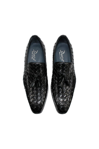 Duca Tirrenea Woven Leather Tassel Loafer