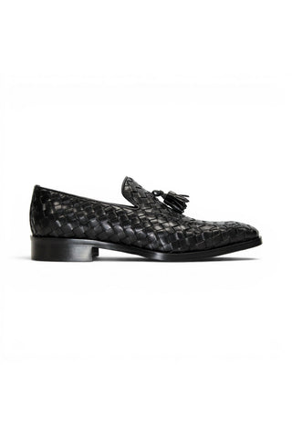 Duca Tirrenea Woven Leather Tassel Loafer