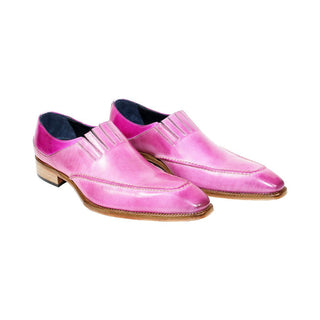 Duca Trani Pink/Fuscia Calf-Skin Leather Loafers (D1118)